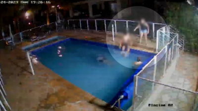 Adolescente cai em piscina após ser agredido por moradora de condomínio em Aparecida de Goiânia