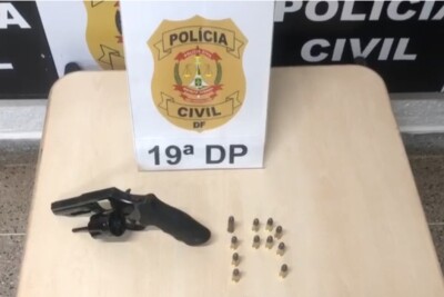 DF: homem atira em si, diz que foi bala perdida, mas é preso por posse irregular de arma de fogo