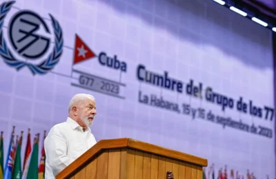 Lula no G77, em Cuba — Foto: Ricardo Stuckert