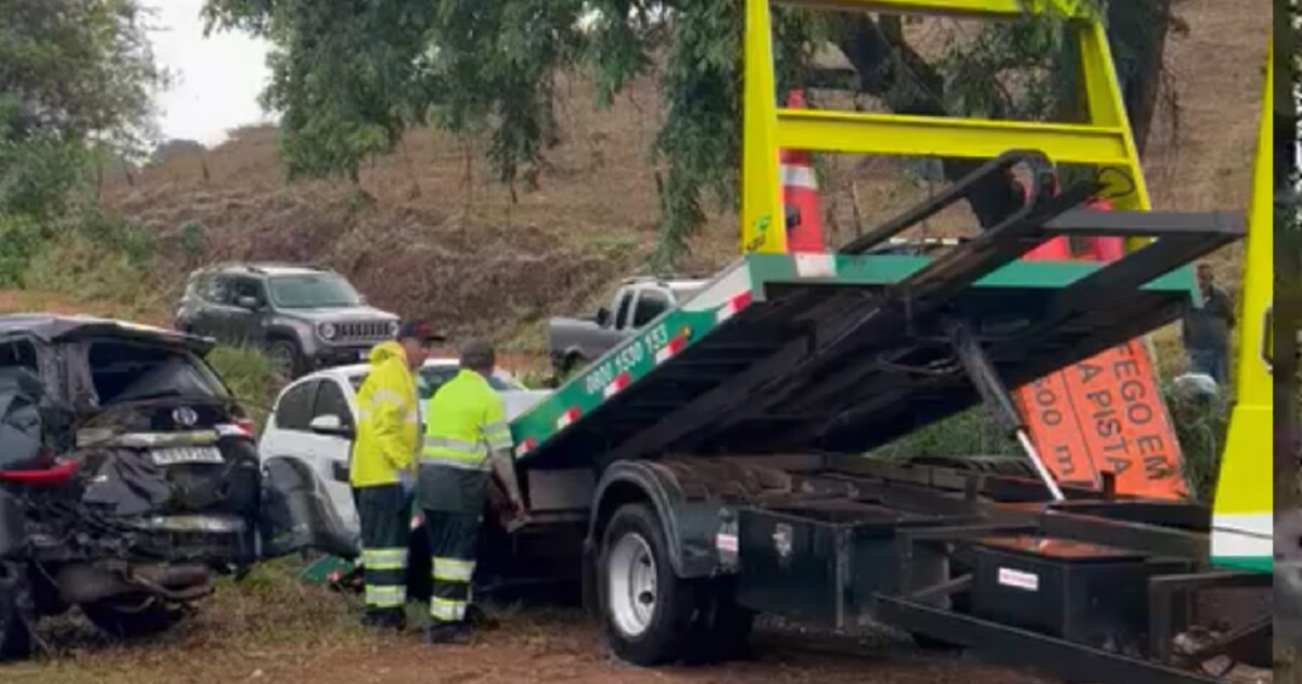 Atendimentos na rodovia após o acidente