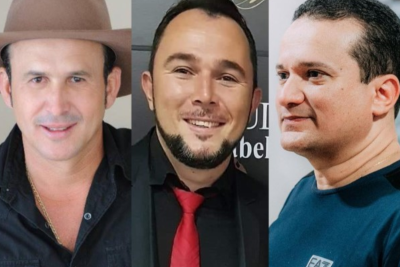 Ozéas Boiadeiro, Eduardo Moreira e Sandro Bernardes (Fotos: Reprodução)