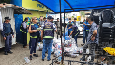 Operação apreende mercadorias de vendedores ambulantes em camelódromos e terminais de Goiânia