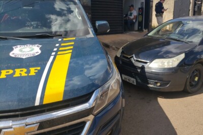 PRF e PMs do DF e de Goiás prendem, em Alexânia, 3 suspeitos de assalto