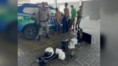 Grupo é preso após furtar aparelhos eletrônicos de residência em Senador Canedo
