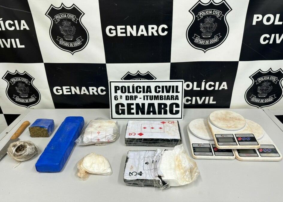 Drogas apreendidas em Itumbiara