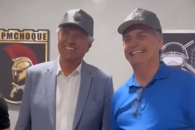 Ao receber Bolsonaro, Caiado diz que hospitalidade do goiano é como pamonha em dia nublado