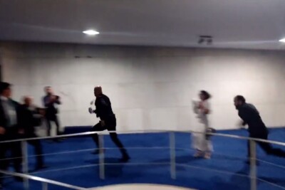 Homem agride senadoras após aprovação do relatório da CPI dos atos golpistas