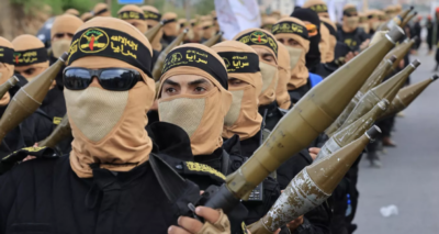 Combatentes do Hezbollah (Foto: reprodução/Sputinik Brasil)