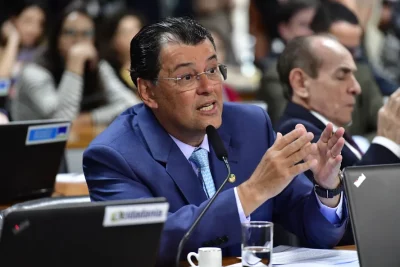Senador Eduardo Braga, relator da reforma tributária — Foto: Waldemir Barreto/Agência Senado