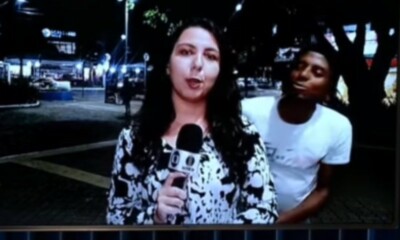 No Rio, homem assedia repórter ao vivo