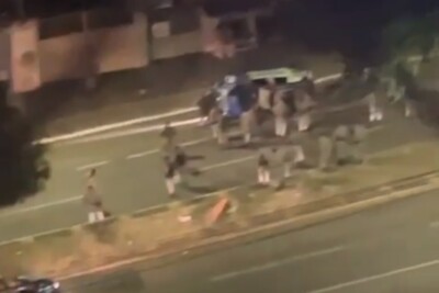 Viatura da PM capota em Goiânia e um dos agentes passará por cirurgia