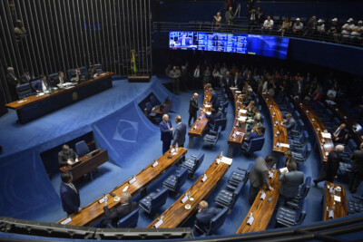 Plenário do Senado Federal durante sessão deliberativa ordinária (Foto: Jonas Pereira/Agência Senado)