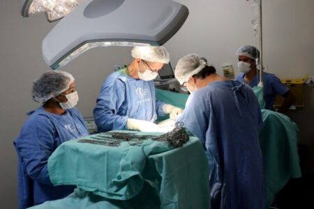 Transplante de órgãos realizado no HGG, em Goiânia (Foto divulgação)