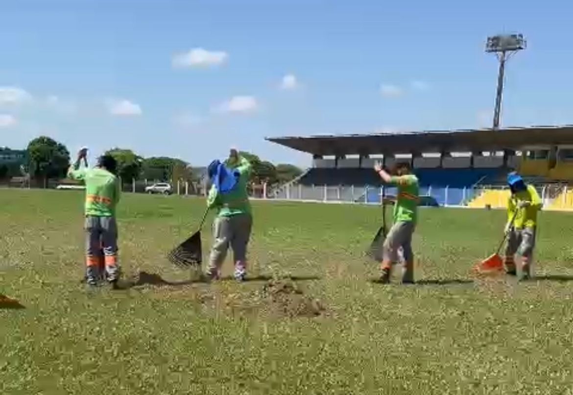 Gramado do Estádio Olímpico Regional foi revitalizado pelo FC