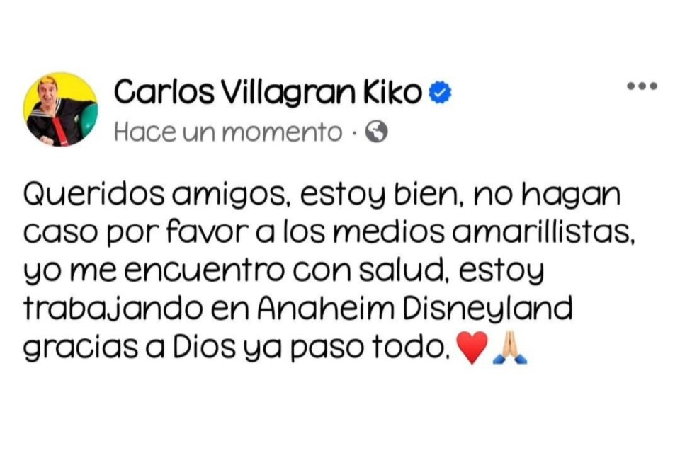 Instagram Carlos Villagrán