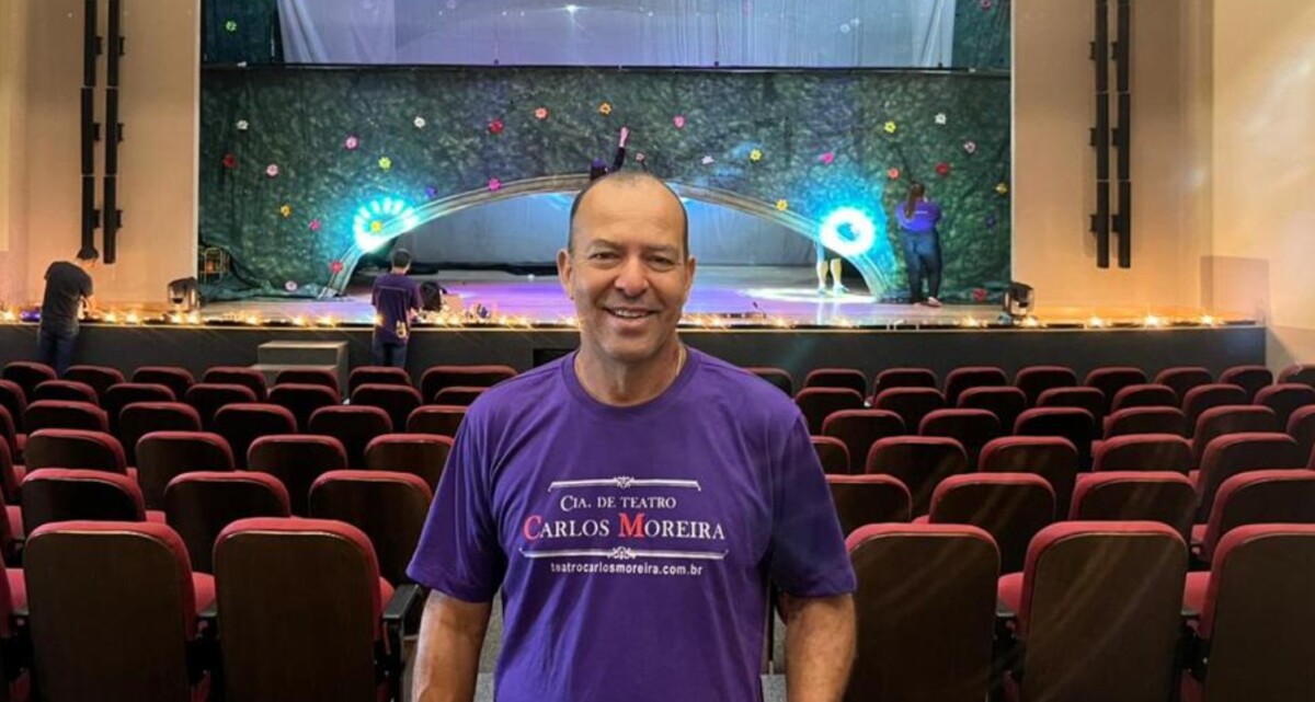 Carlos Moreira, diretor da Cia de Teatro Carlos Moreira (Foto divulgação).