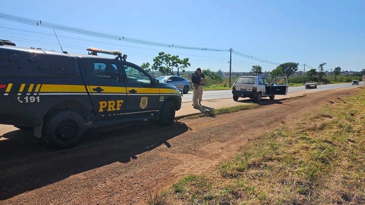 Veículo é furtado no DF, mas recuperado pela PRF após algumas horas na BR-060