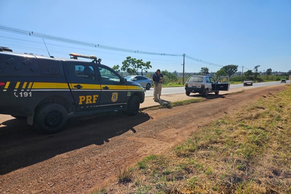 Veículo é furtado no DF, mas recuperado pela PRF após algumas horas na BR-060