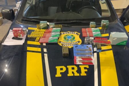 PRF apreende no DF munições que saíram de Goiânia rumo a Barreiras (BA)