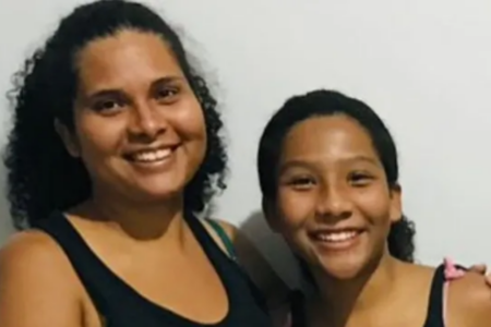 Cristina Moreira lamentou a morte da filha, Amélia Vitória, nas redes sociais (Foto: Reprodução/Redes Sociais)