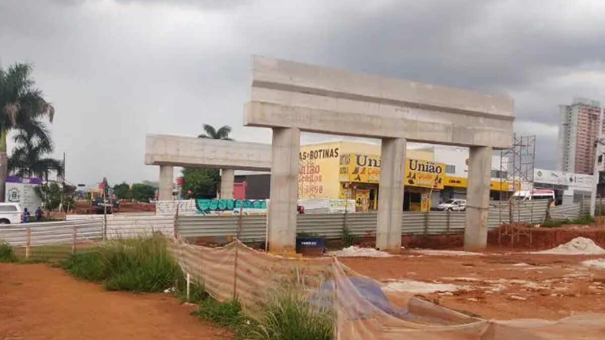 Viaduto da avenida Castelo Branco, em Goiânia (Foto: Reprodução)
