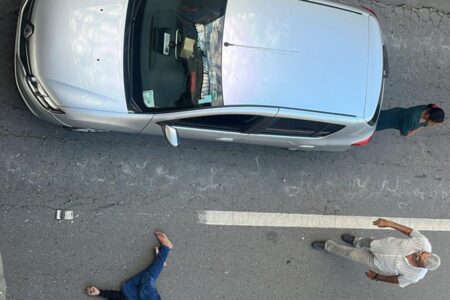 Homem morto após ser jogado de viaduto na GO-040, em Aparecida (Foto: Divulgação)