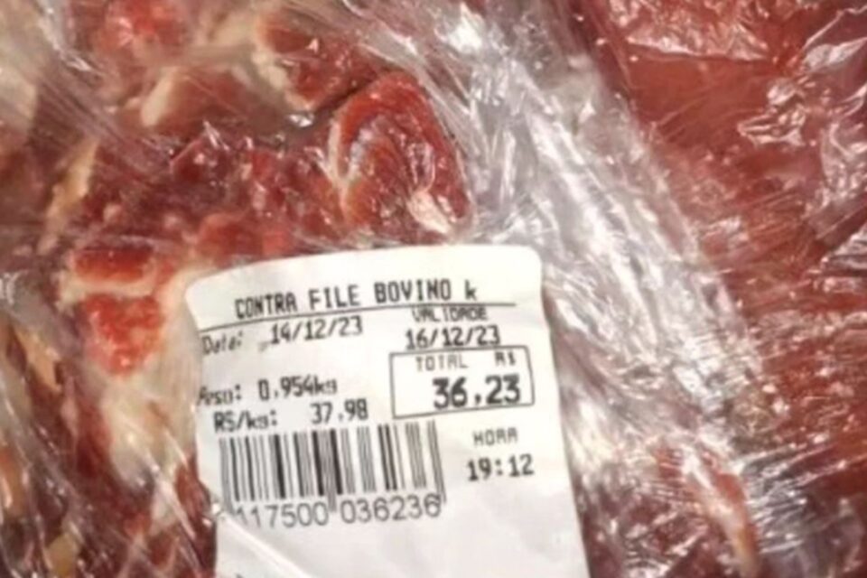 Carne furtada em supermercado de Anápolis