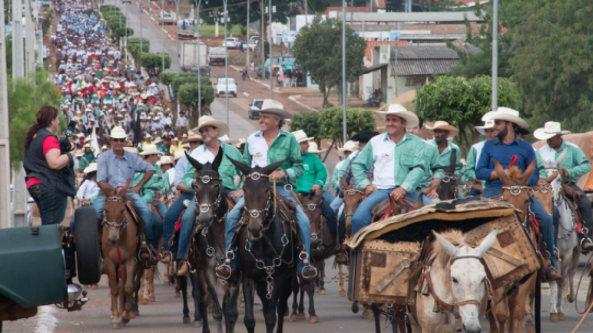 Edição anterior do Encontro Naciona de Muladeiros em Iporá, Goiás (Foto AMOG)