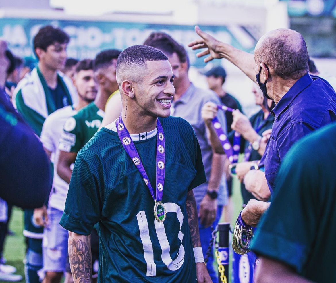 Sandrinho durante título na base do Goiás. Foto: Heber Gomes - Mais Goiás