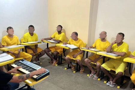 Coral Vozes que Libertam, composto por presos do regime fechado (Foto divulgação)