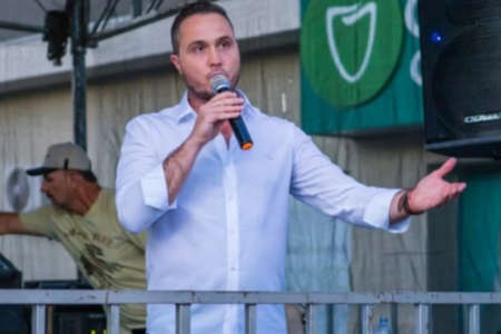 Prefeito de Palmares Paulista, Lucas Assumção, que foi alvo de atentado (Foto: Reprodução)