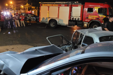 Jovem morre em acidente de trânsito em Goiânia (Foto> Divulgação/Corpo de Bombeiros)