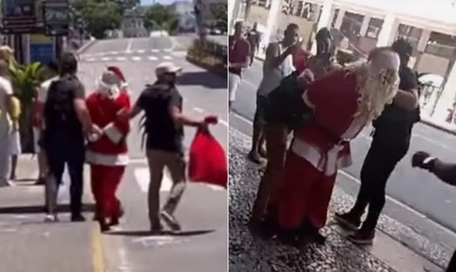 Vídeo mostra Papai Noel sendo preso após furtar lojas em Recife "Isso facilmente seria um episódio de Brooklyn 99", comentou uma pessoa