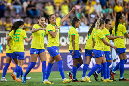 Jogadoras da seleção brasileira feminina