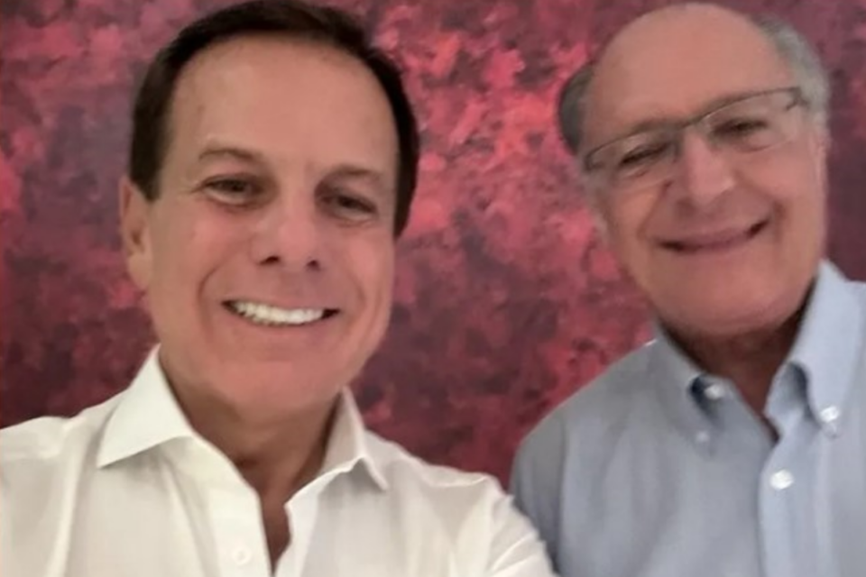 Ex-governador João Doria e vice-presidente Geraldo Alckmin (Foto: Reprodução)