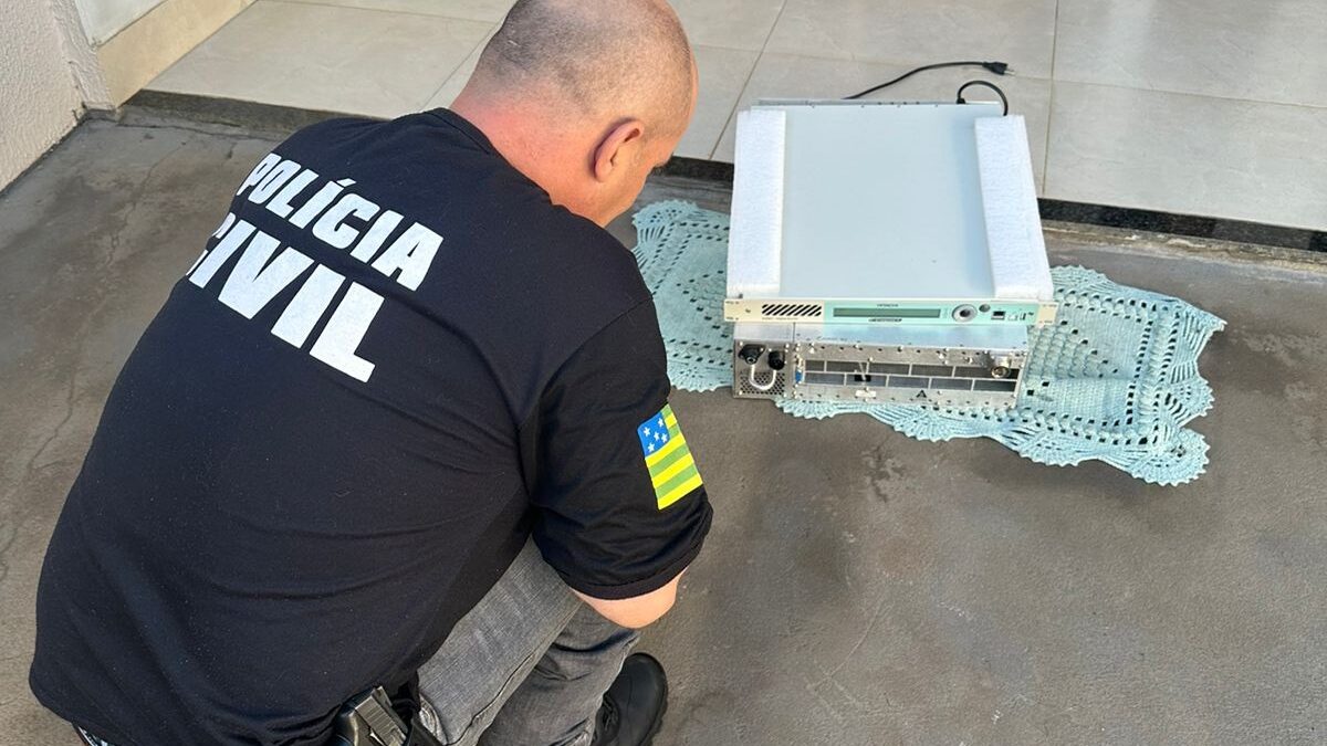 Polícia recupera transmissor de televisão furtado de emissora em Trindade no ano de 2022