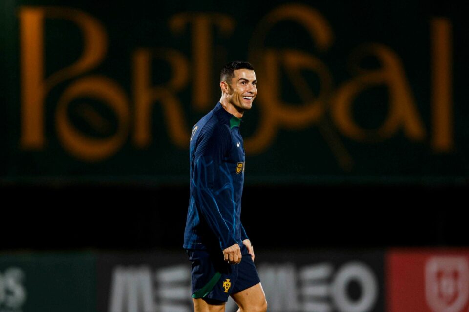 Cristiano Ronaldo durante treinamento no Al-Nassr