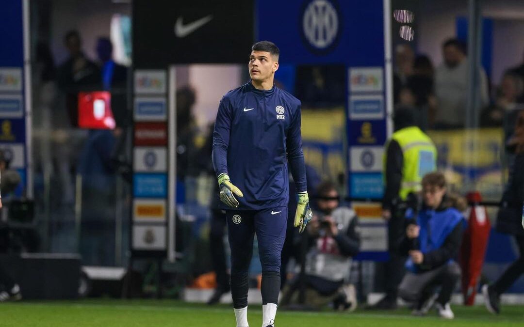 Goleiro Gabriel Brazão na Inter de Milão