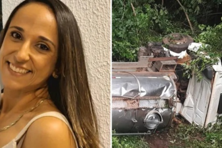 Lívia Porto morre atropelada por caminhão na GO-060, em Firminópolis (Foto: Reprodução)