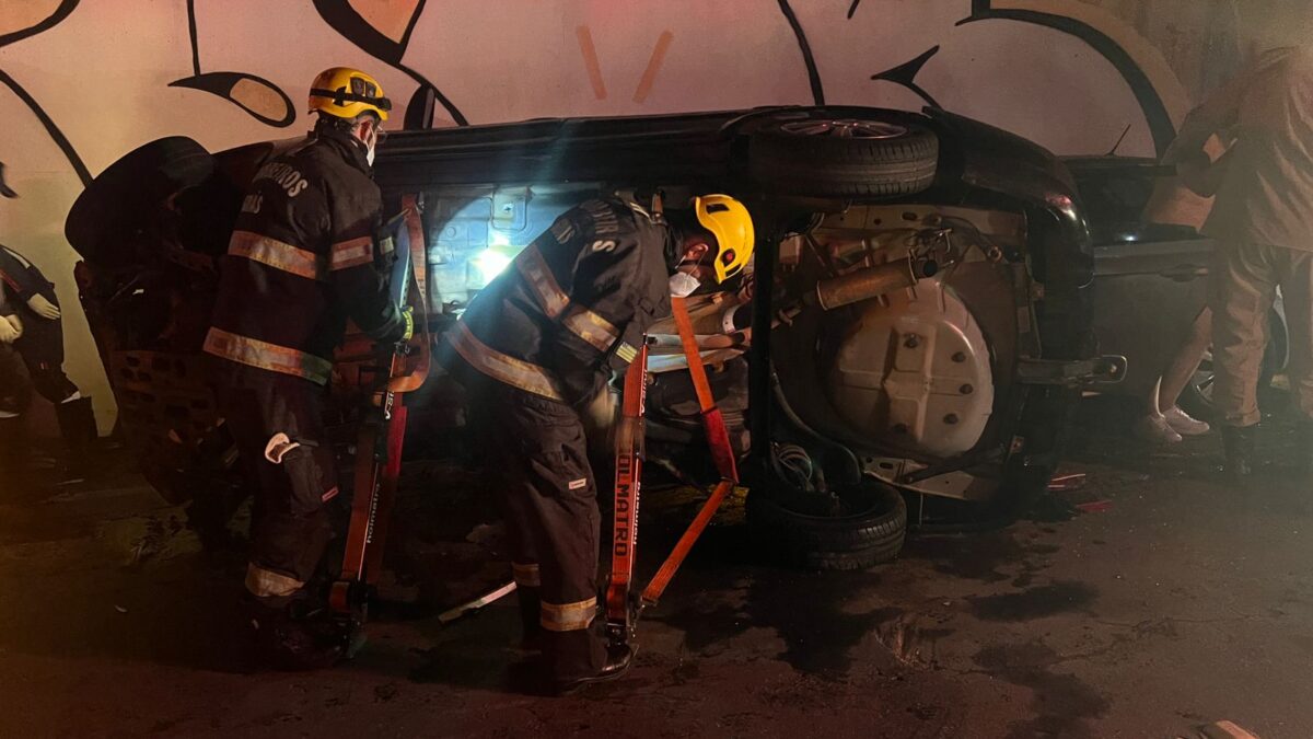 Acidente deixou um jovem morto e três feridos (Foto: CBPMGO)