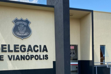 Fachada Delegacia de Vianópolis (Foto: Divulgação/Polícia Civil)