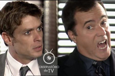 Daniel (Fábio Assunção) e Antenor (Tony Ramos) de Paraíso Tropical