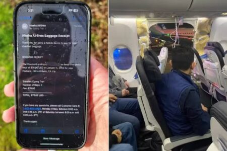Celular caído de avião que ficou sem porta durante voo é achado intacto e funcionando Morador de Portland fez a descoberta
