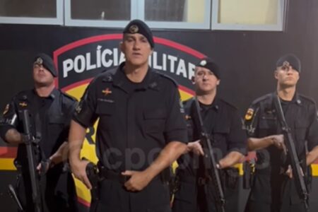 PM troca tiros com suspeito de invadir moto clube em Valparaíso e fazer ameaças