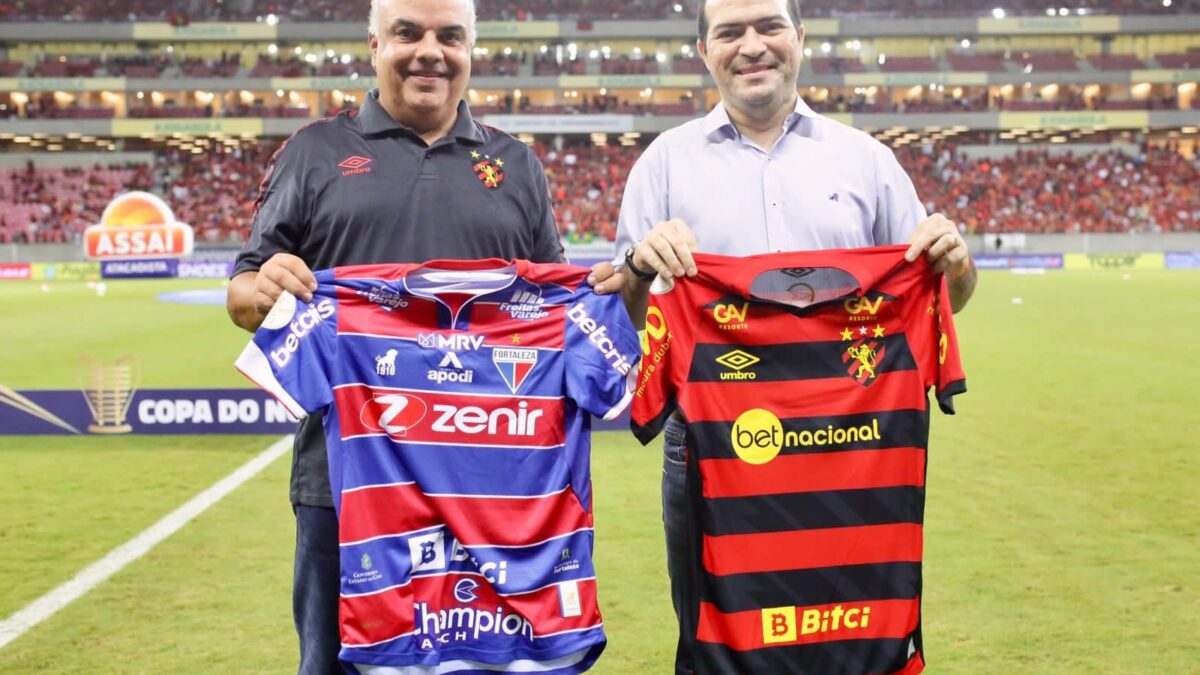 Yuri Romão e Marcelo Paz, presidentes de Sport e Fortaleza