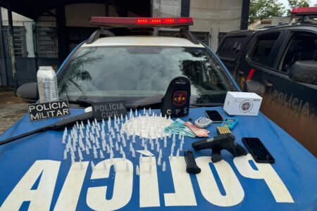 Polícia prende suspeito de homicídio em Santo Antônio do Descoberto e encontra drogas na casa dele