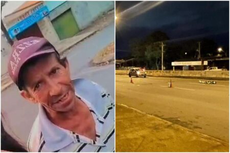 Morador de rua morre atropelado na GO-080, em Goiânia, e populares da região temem que ele seja enterrado como indigente