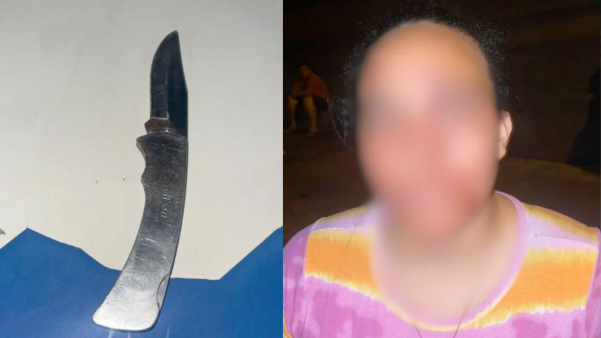 Agressor foi preso ainda no local pela PM (Foto reprodução)