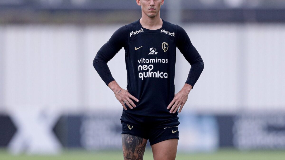 Matias Rojas treinando no Corinthians
