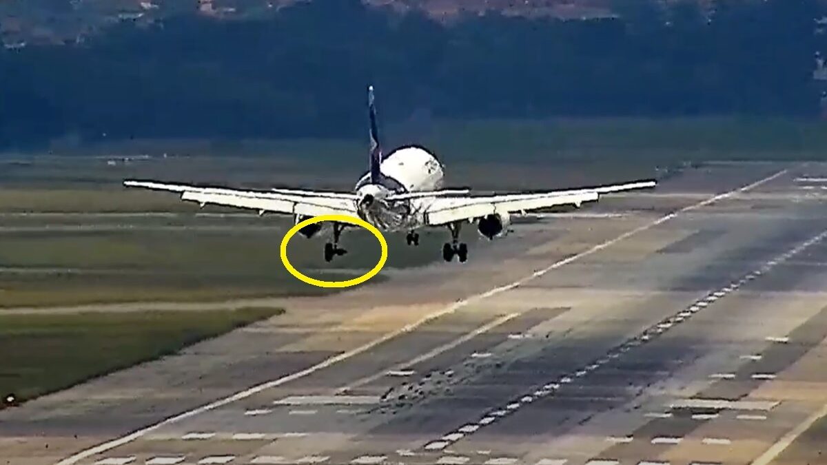 Avião faz pouso de emergência em Guarulhos após perder a roda interna